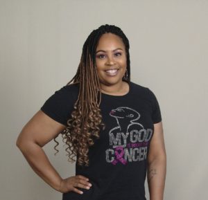 Breast cancer patient advocate Marquita is a huge Breast Advocate fan!