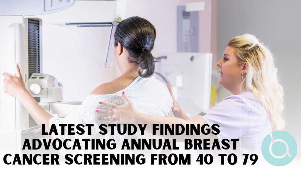 Discover the latest study findings advocating annual breast cancer screening from age 40 to 79, Learn about the highest mortality reduction and minimal risks identified in the research, published in Radiology